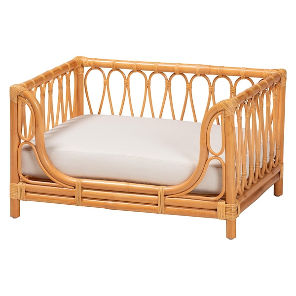 Bali & Pari Kierra Bohemian Honey Rattan Pet Bed 245-13637-ZORO - main